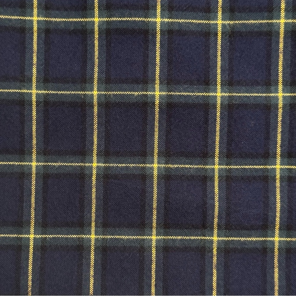 RALPH LAUREN Men’s Classic Fit Heavy Cotton Navy Plaid Button Down Shirt Size XL - Picture 9 of 16